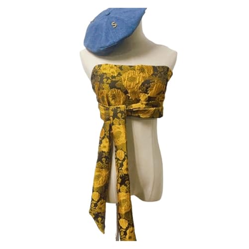 1Pc Belt Decor Brocade Jacquard Fabric Waistband Shirt Dress Decor Chest Wrapped Cummerbunds for decoration - Main Image