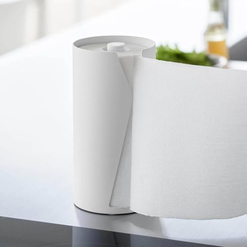 Soporte para toallas de papel vertical y organizador de servilletas duradero para cocina y baño 8