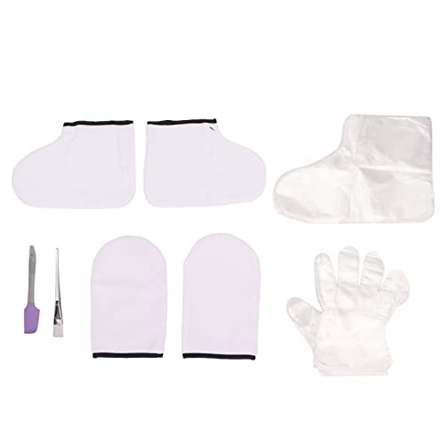 Premium Cotton Moisturizing Gloves for Dry Hands & Eczema Reusable WashableOvernight Lotio Glove Foot Cover, Sleep & Spa Treatment Wax Gloves Set for Women & Men