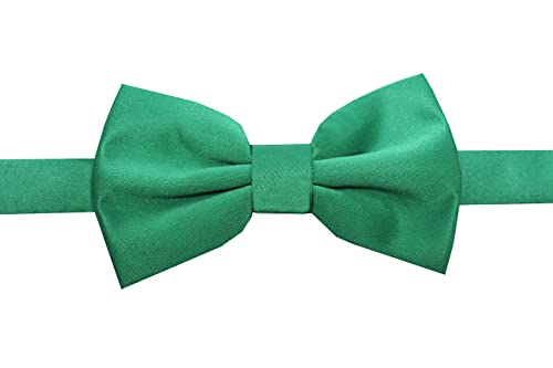 Image of Tie Studio Mens Formal Solid Bow tie | Satin | Microfiber | Standard Size | Premium fabric | Superior Clip Hold | Packaging - Box | Colour - Black Bow Tie (Set of 1)