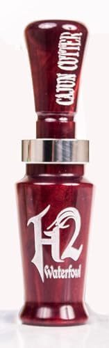 Haydel's Game Calls Inc. H2CC - Cajun Cutter Acrylic Mallard Duck Call (Double Reed, Red)