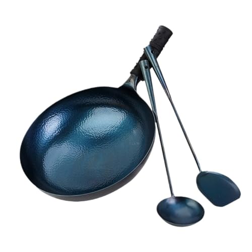 Wok de Hierro Artesanal Sin Recubrimiento 32 cm miniatura 1