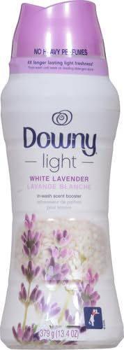 Image of Downy Light Laundry Scent Booster Beads for Washer, White Lavender, 14.8 oz, with No Heavy Perfumes