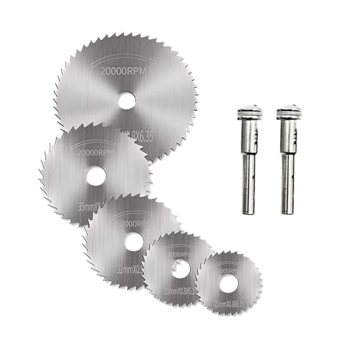 5Pcs High Speed Steel Circular Cutting Disc Replacement for Metal Cutting for Slitting Metal Cutting