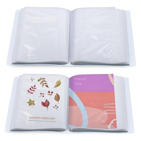 2-Pack of 4x6 Inch Small Photo Albums with Clear Covers - Each Holds 100 Photos Cover