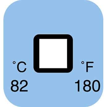 Digi-Sense Irreversible 1 Point Temperature Label, 49░C/120░F; 50/Pk