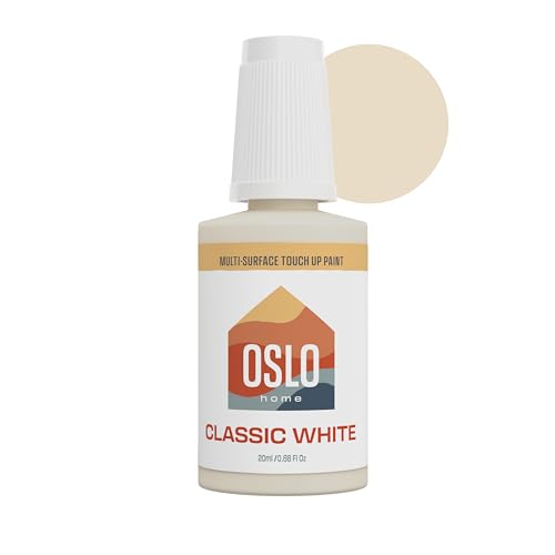 Comparison: Best Shade Of White For Kitchen Cabinets 8 Oslo Home Touch Up Paint, Classic White, 20ml, Matte, w/brush in bottle, Quick drying, for Home, Kitchen cabinets, Walls