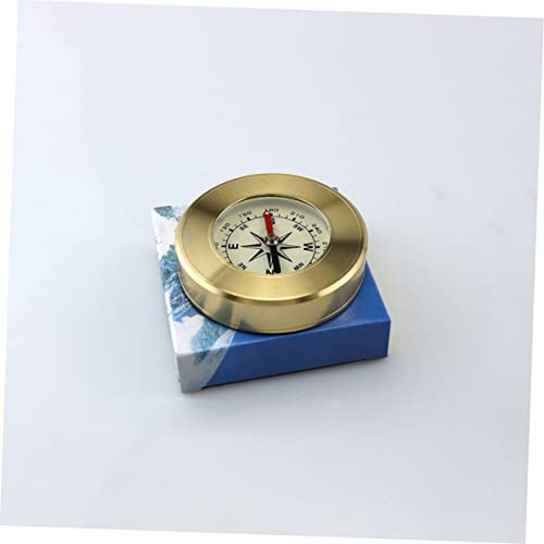 Brújula para senderismo profesional POPETPOP de latón miniatura 3
