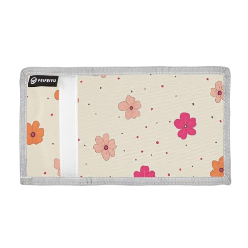 Boys Trifold Outdoor Sports Wallet for Kids Wallets Credit ID Card Slim Small Coin Purses Small Flowers2