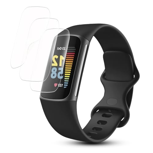 �y3 �� �n�C�f�t�B�j�V���� �zV E V E N �t�B���� Fitbit Charge6 / Fitbit Charge5 �p�̕ی�t�B���� �y�^�b�`����Ή��z�_�� TPU ���Ñf�� �����C�� Fitbit Charge6 �t���ی얌 �������� �w��}��