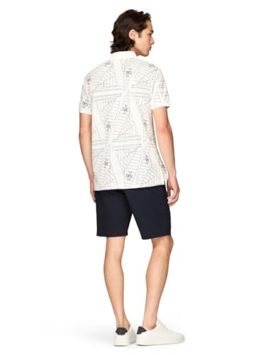 Tommy Hilfiger Men's Short Sleeve Casual Polo Shirts in Regular Fit with Sail Print Designs3