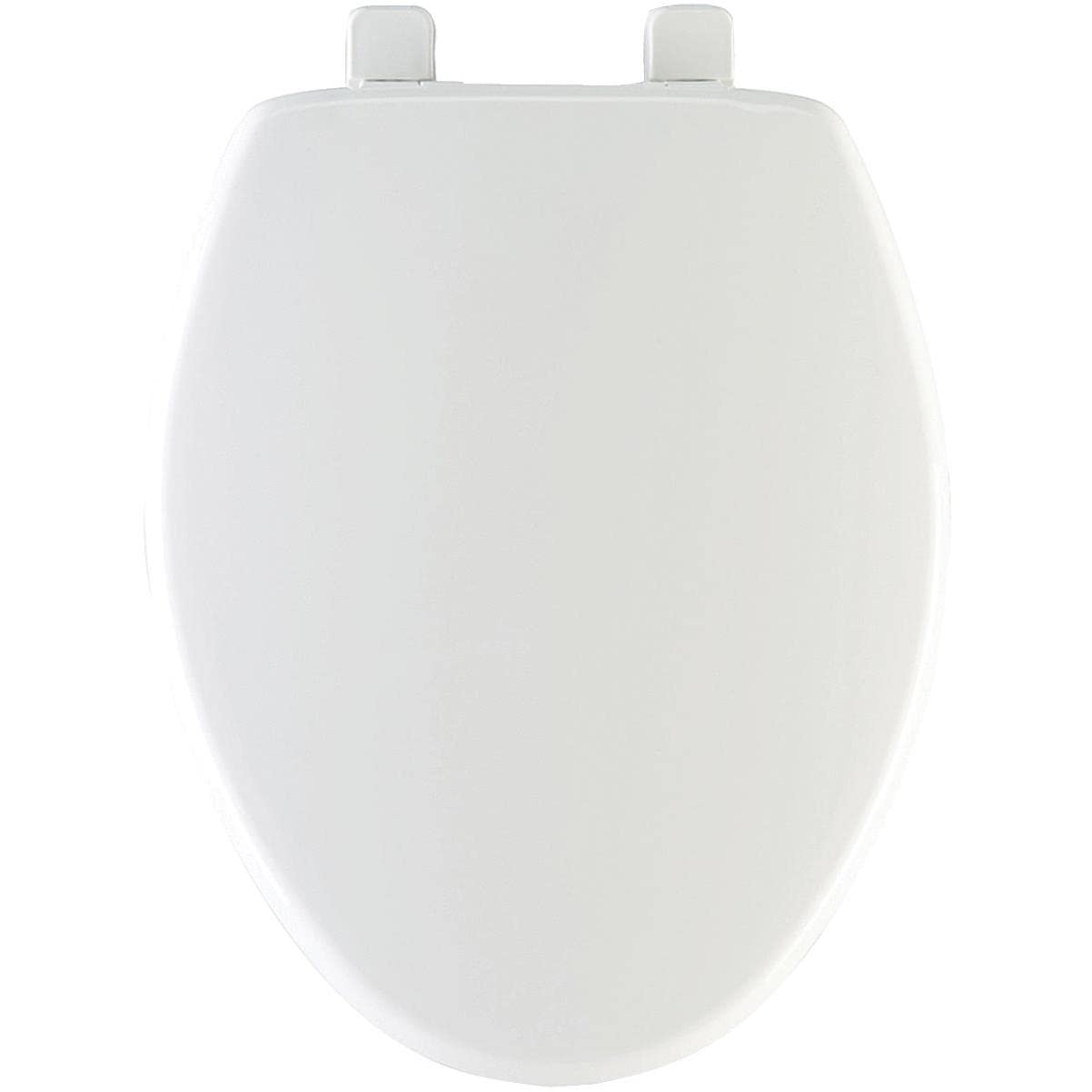 Mayfair 1880SLOW 000 Caswell Toilet Seat Will Slowly Close and Never Loosen, White, Elongated