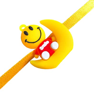 Mushti Kids Rakhi Fancy Smiley Cartoon Rakhi Pack Of 1 For Little Brother Sister Bhai Behan Raksha Bandhan Celebration (B0DC4B6VZ3) Amazon Price History, Amazon Price Tracker