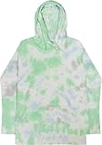 Colortone Tie Dye Long Sleeve Hoodie for Women and Men, Slushy, Medium