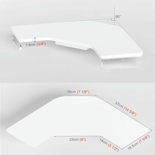 Meuble support écran Corniter pour bureau triangle et organisation de moniteur plat - 3