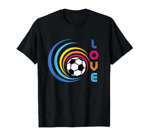 LOVE Soccer Rainbow - LGBTQ Soccer Rainbow Love Camiseta