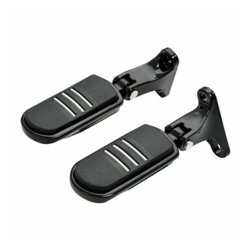 Repose-pieds passager noir pour Harley Touring Road King Street Glide 1993-2022