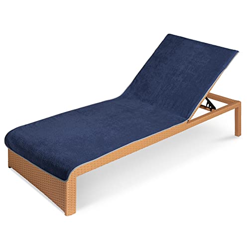 JEMIDI Toalla para Tumbona - Funda de Rizo para colchoneta de Hamaca Exterior de Playa Piscina jardín Camping - Apta para Lavadora - 75 x 200 cm