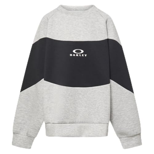 [�I�[�N���[] YTR QD FLEECE BLOCK CREW 10.0 ���j�Z�b�N�X�q�� FOA408323 (27B) NEW ATHLETIC GREY US S �T�C�Y (���{ S 140cm����)