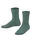 Produktbild FALKE Unisex Kinder Socken Family K SO Baumwolle einfarbig 1 Paar, Grün (Dark Jade 7248) neu - umweltfreundlich, 35-38