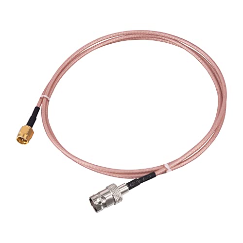 2 conectores BNC hembra a SMA macho con cable coaxial RG316 miniatura 2