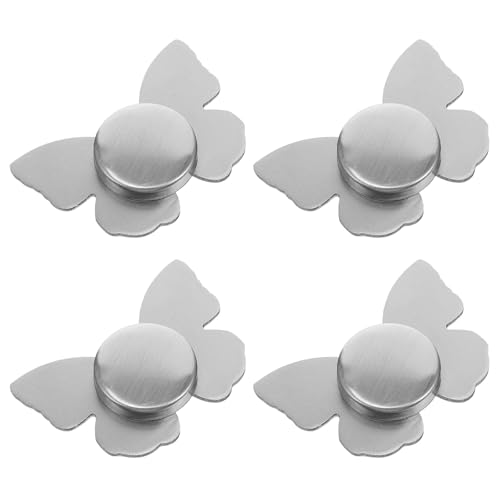 EPIGEIST Colgantes Magnéticos de Acero Inoxidable para Fijar Manteles, Juego de 4 Piezas, Protector de Mesa Antiviento para Picnics, Fiestas y Uso en Exteriores, Accesorio Resistente