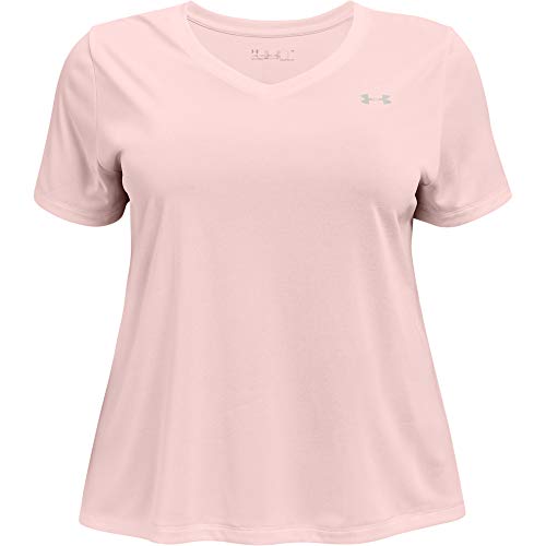 Image of Under Armour Plus Size Tech Solid Short Sleeve V-Neck