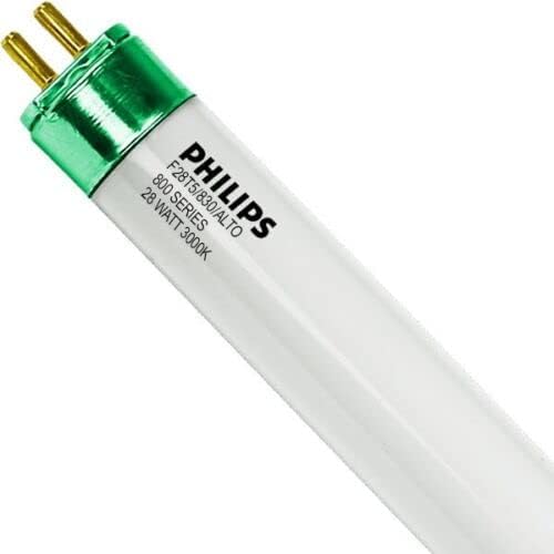 PHILIPS 40 Pieces 230847 F28T5830ALTO 28 Watt Fluorescent Tube T5 Fluorescent 3000K 800 Series Phosphors