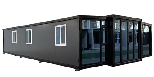 40FT Tiny Homes Portable Prefab House with 3 Bedroom, 1 Full Equi...