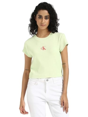 T-shirt côtelé femme Calvin Klein XL papillon haut mode casual