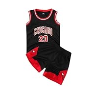 🏀 Gran variedad de aplicaciones: el baloncesto infantil uniforme es muy adecuado para el uso diario, como los juegos de fútbol, ​​varios juegos con la pelota, el entrenamiento, etc. 🏀 Como regalo: con un diseño único y telas de alta calidad, un juego...