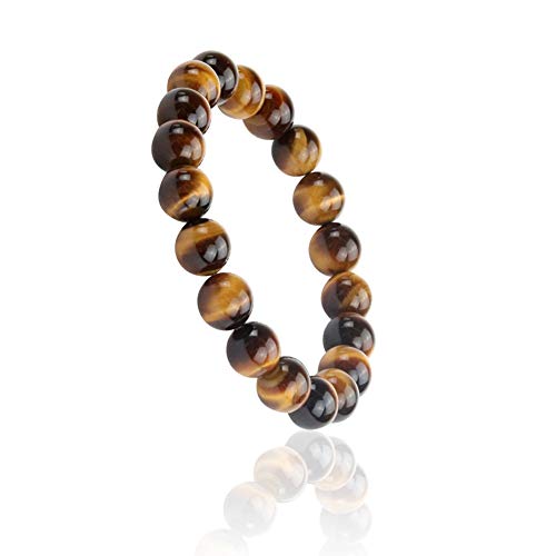 Preisvergleich Produktbild WINGLESCOUT Heilung Perlen Armband AA-Grade natürlichen Edelstein Armband - Tigerauge Achat Hämatit Stein Armband für Männer mit Geschenkverpackung