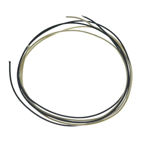 Dopro 22 Gauge Vintage-Style Guitar Waxed Cloth Wire Push-Back Pre-tinned Copper Wire Guitar Wiring Harness Cable Hook Up Wire 16ft of each Black/White