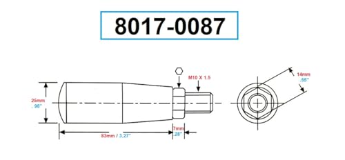 Image of Pro Series by HHIP 8017-0087 M10 x 13 Thread Revolving Handle