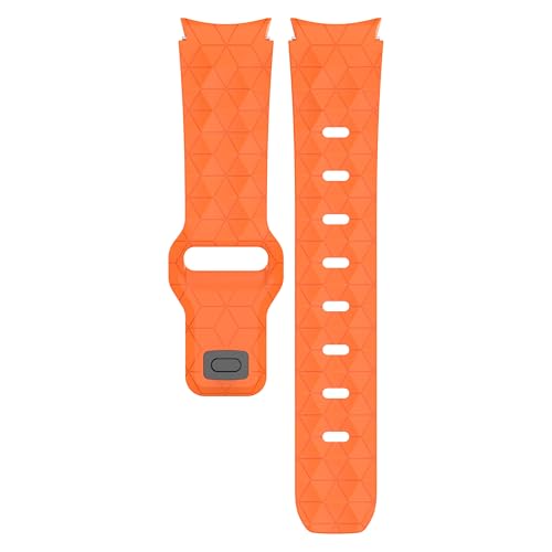 Image of WRIGSS Silicone Strap Compatible with Samsung Galaxy Watch 7 6 5 4 FE - No Gap Football Texture Band, Soft & Durable Replacement Wristband for 40mm 44mm Standard & Classic Models - Men & Women