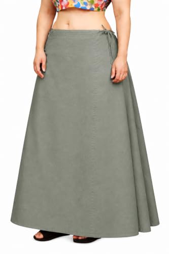 Image of CITIX Pure Cotton Petticoat for Women's Saree | Adjustable Drawstring Waist