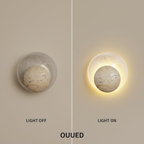 Aplique de pared circular de estilo nórdico moderno y LED integrado 6