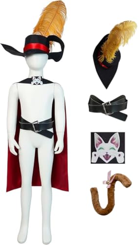 Wandamaga Adult Puss Costume Cat in Boots Outfit+Hat (AXXL)