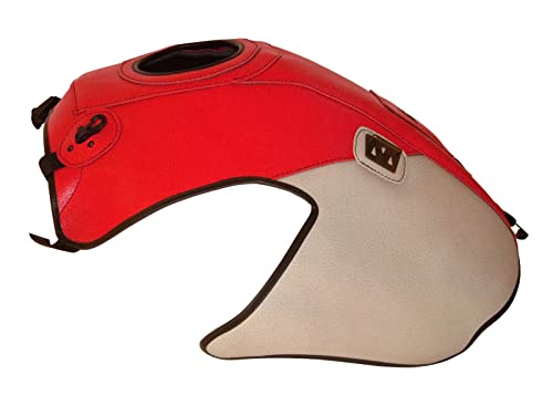 Tapa depósito Top Sellerie para BMW R1200GS 2004-2012 Gris Rojo recambio placa