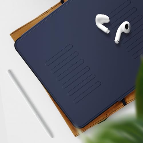 Image of ProElite Case Cover for iPad Air 13 inch M4 /M3 /M2 2026 /2025 /2024, Smart Magnetic Shockproof Protective Case for iPad Air 13 inch M4 /M3 /M2 2026 /2025 /2024 5 Stable Stands with Pencil Holder, Dark Blue