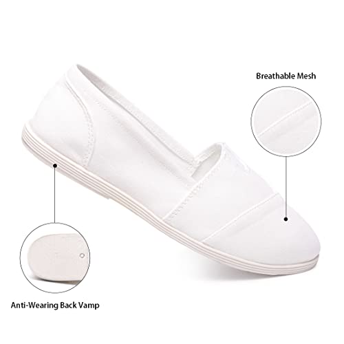 Eozlink Womens Alpargata Slip On Loafer Flat Shoes Soft Daily Slip-On Casual Arch Support Sneaker Classic Flats Breathable Women'S Loafer Canvas Walking Shoes thumb #1