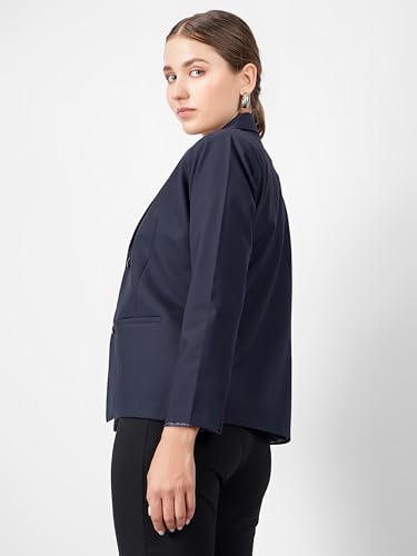 Image of modny Women's Formal Cotton Blazer | Single-Breasted, Button Closure, Long Sleeves Blazer for Girls | Professional Outfit for Office & Meetings