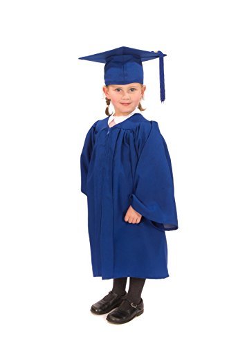 Manteau de graduation bleu fille vêtement cérémonie scolaire robe de diplôme