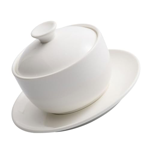 PRETYZOOM Cuenco De Cerámica Para Estofado Olla Con Tapa Para Sopa Gachas Cuenco Pequeño Para Estofado Vajilla De Cocina