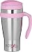 Trudeau Drivetime Stainless Steel Travel Mug, Pink, 18-Ounce