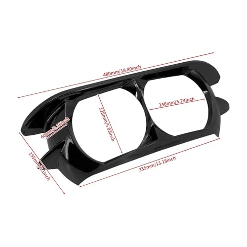 Cache calandre de phare double pour Road Glide et Touring FLTRX