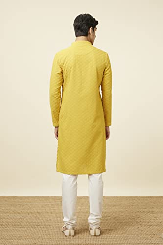 Image of Manyavar Men's Chikankari Kurta Set (2pcs)
