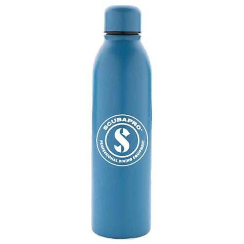 Botella isotérmica Scubapro de acero inoxidable gris para buceo y playa