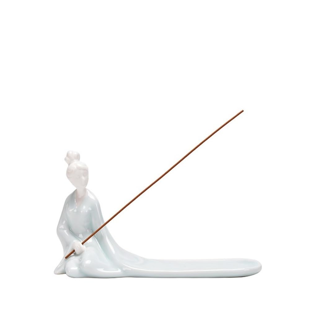 Incense Holder, Chinese Zen Ceramic Incense Furnace for Aromatherapy Home Decor