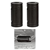 バイク シリコン製 バンパーガイド エンジンガード バンパー プロテクター 内径 22/25/28mm 選択可 カブ スーパーカブ モンキー PCX Vストローム ニンジャ CB YZF GSX 電動自転車 オートバイ 衝突/傷/転倒 防止 保護ガード 2個セット (円柱型, 内径25mm) [並行輸入品]